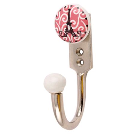 Pink Paris Eiffel Tower Hooks